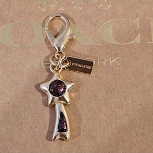 Coach Purple Start Charm